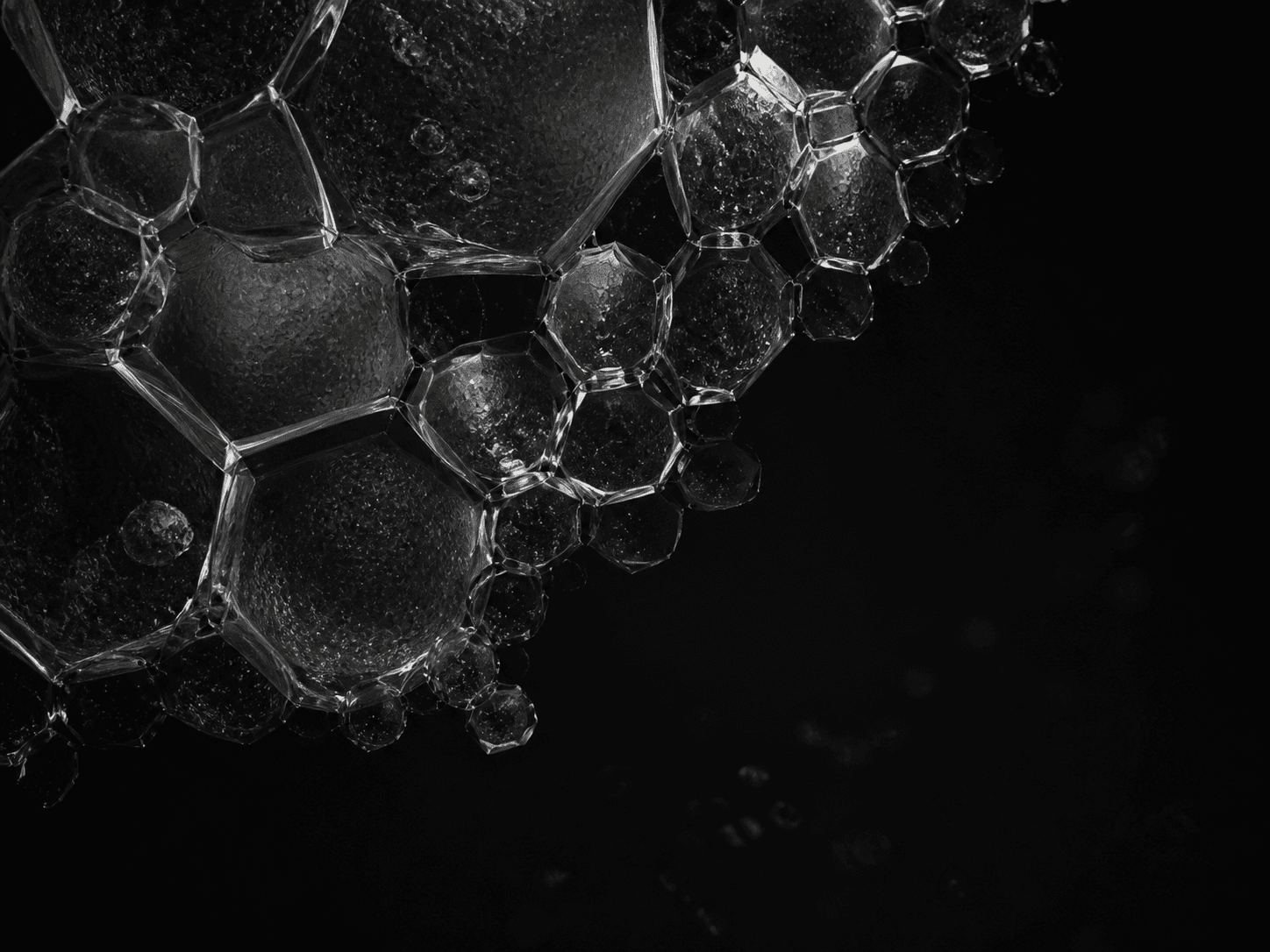 Monochrome crystalline healthcare taxonomy texture